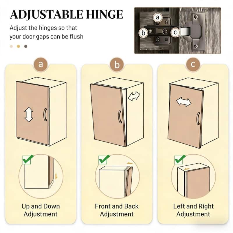 Rossetta Contemporary Chic Freestanding Kitchen Pantry Storage Cabinet with Adjustable Shelves and Back Anti-tipping Strap