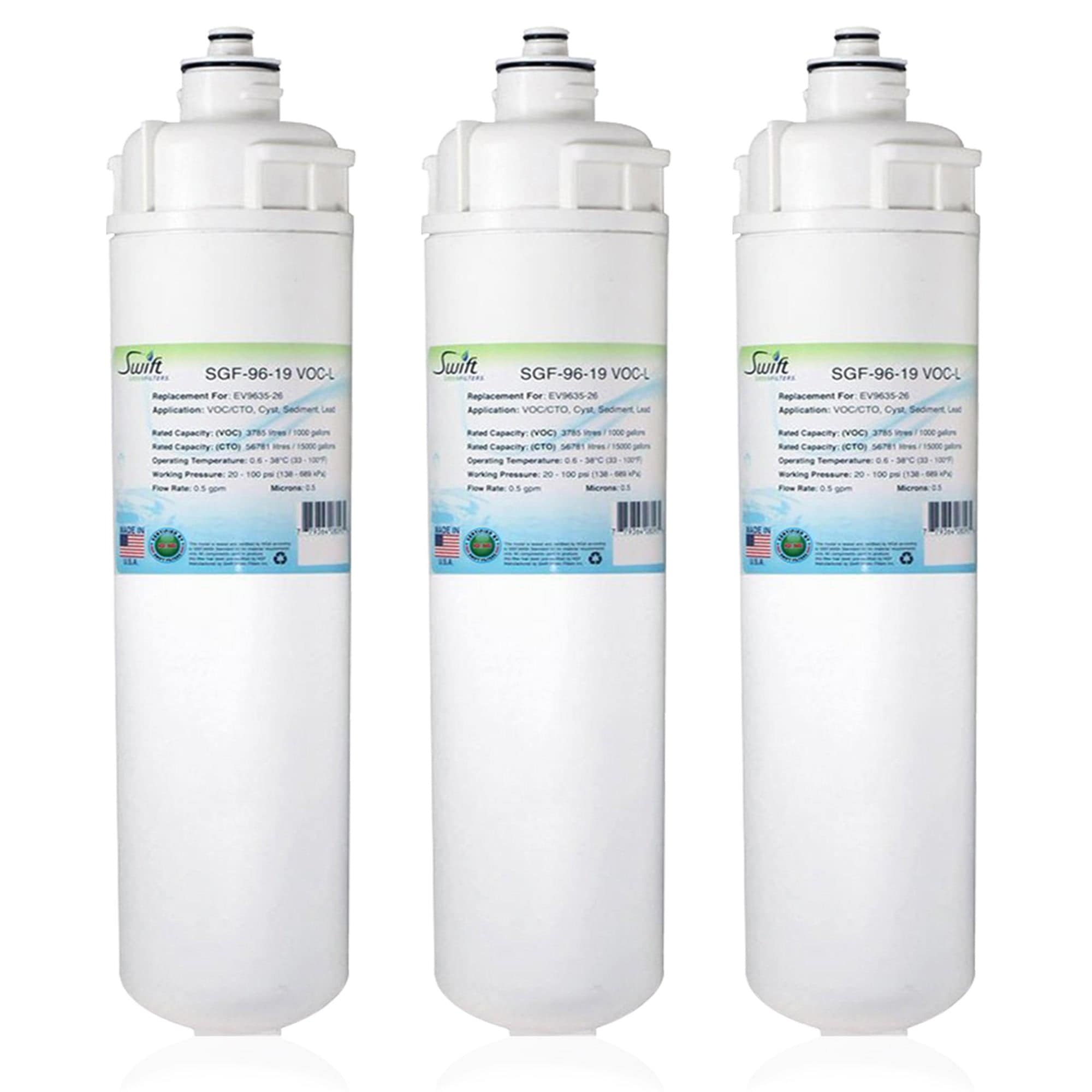 Swift Green Filters SGF-96-19 VOC-Chlora-L Compatible Commercial Water Filter for EV9635-26.