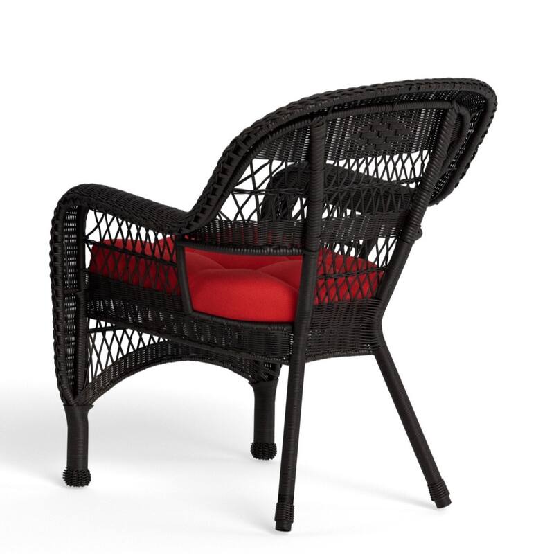 Portside Dark Roast Outdoor Wicker Dining Set (7-Piece)