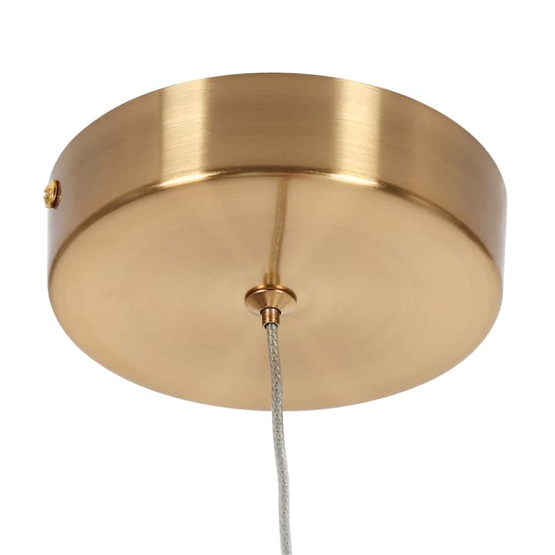 Modern Gold LED 1-Light Pendant Light with Art Deco for Kitchen Island