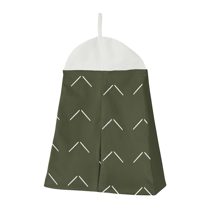 Sweet Jojo Designs Dark Green Boho Arrow Boy Girl 4p Nursery Crib Bedding Set Hunter Ivory Bohemian Gender Neutral Shabby Chic