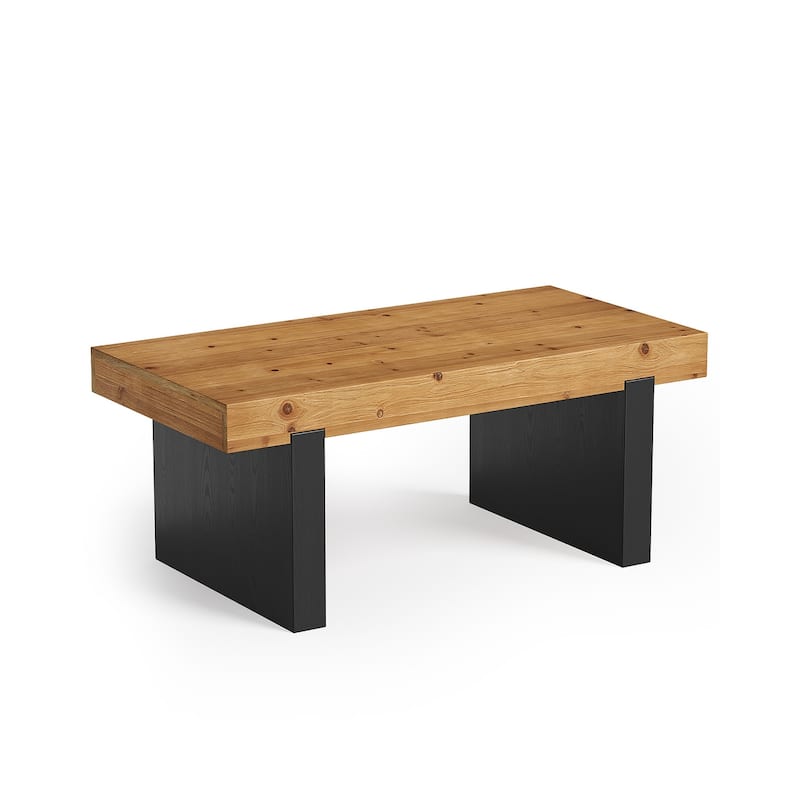 Rectangle Solid Wood Center Coffee Table for Living Room
