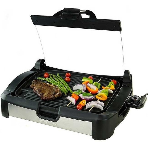 Ovente 2 in 1 Electric Countertop Contact Grill , Black GR2001B. Opens flyout.