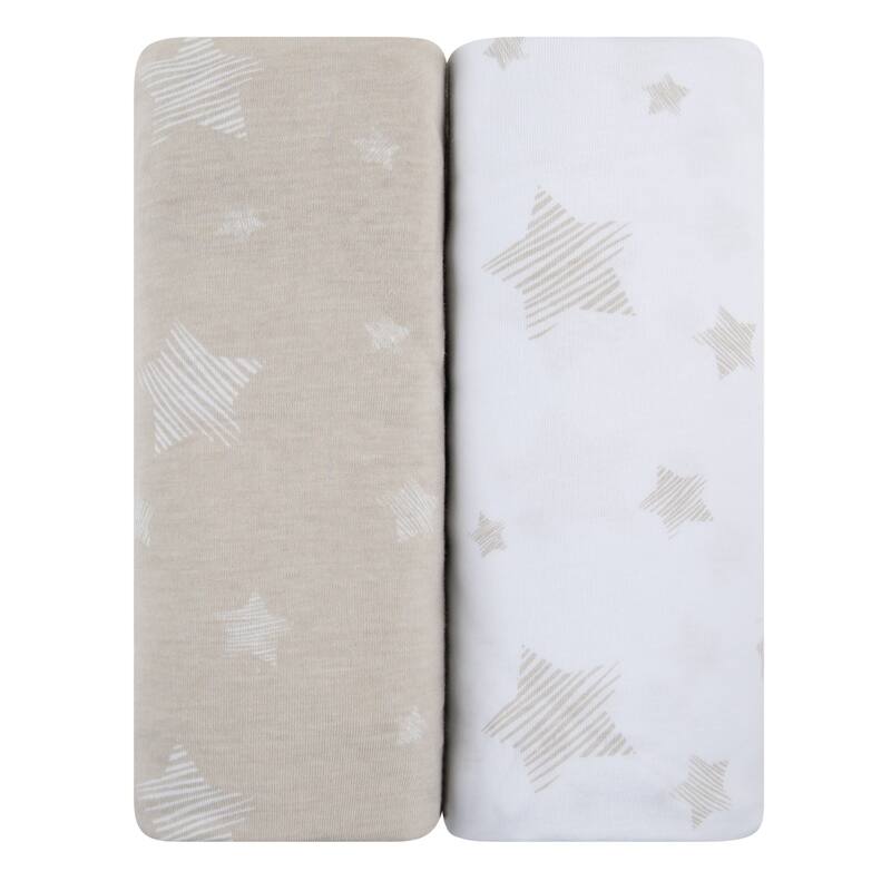 Ely's & Co. Baby Fitted Changing Pad Cover - Cradle Sheet Set - 2 Pack - 32" x 16"