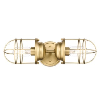 Golden Lighting Seaport 2-light Vanity in Brushed Champagne Brass