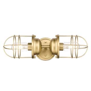 Golden Lighting Seaport 2-light Vanity in Brushed Champagne Brass