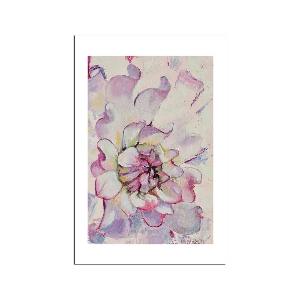 Gentle Flower Fine Art Paper Print by Olga Volna - Multi