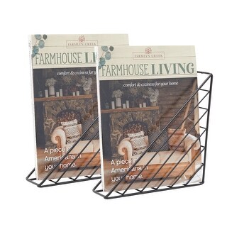 4 Pack Magazine Rack Holder Wall Mounted, Metal Wire Hanging Triangle ...