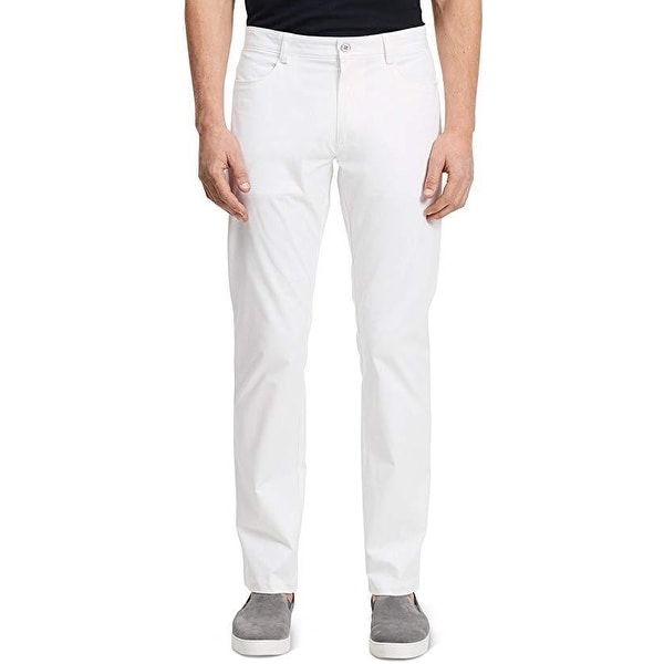calvin klein men's stretch sateen casual pants