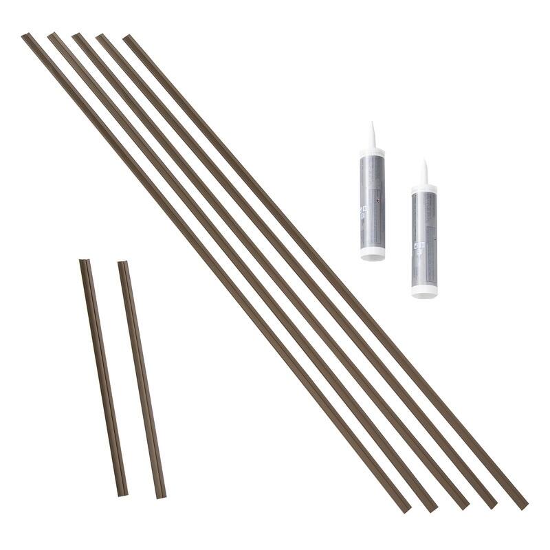 Fasade Backsplash Accessory Kit in Argent Bronze - 5 Pack