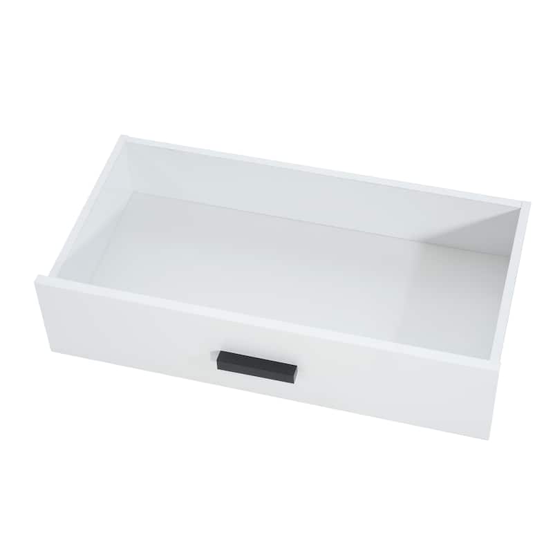 67" Modern TV Console with Glass Doors, Storage Drawers & Adjustable Shelves, Stylish Media Cabinets for TVs Up to 65"