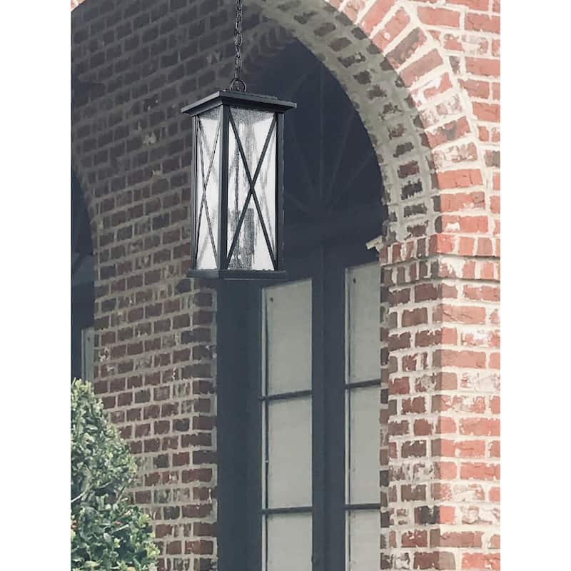 Outdoor Hanging Modern Pendant in Black