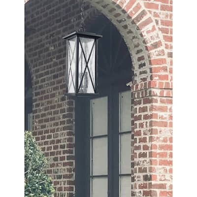 Outdoor Hanging Modern Pendant in Black