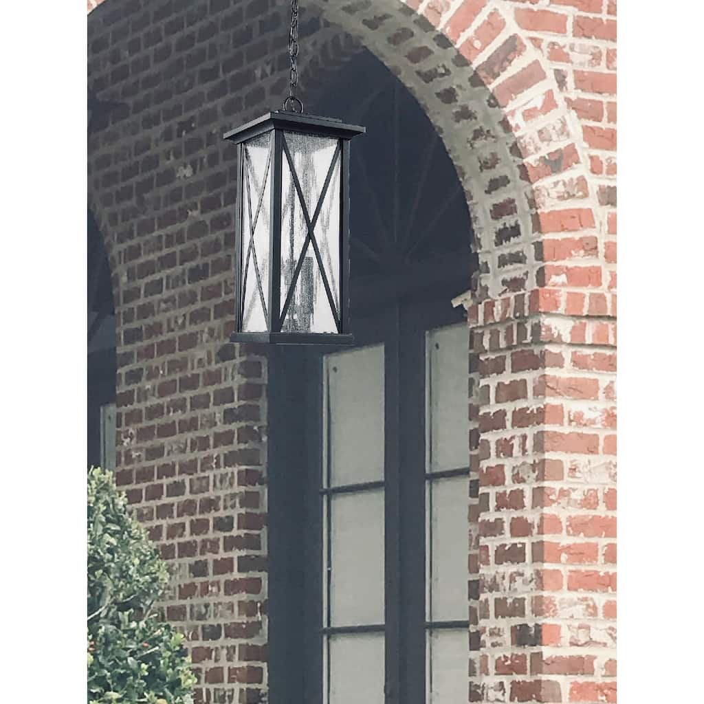 Outdoor Hanging Modern Pendant in Black