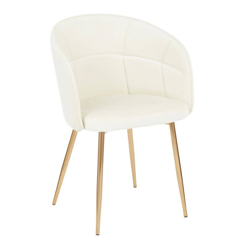 Silver Orchid Ralston Contemporary-Glam Velvet Upholstered Chair - N/A