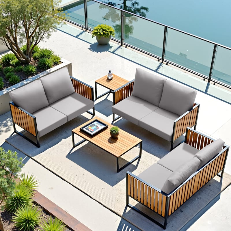 24" x 24" Outdoor Deep Seat Chair Cushion Set