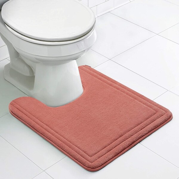 Microdry Speed Dry Memory Foam Contoured Bath Mat Overstock 32835608