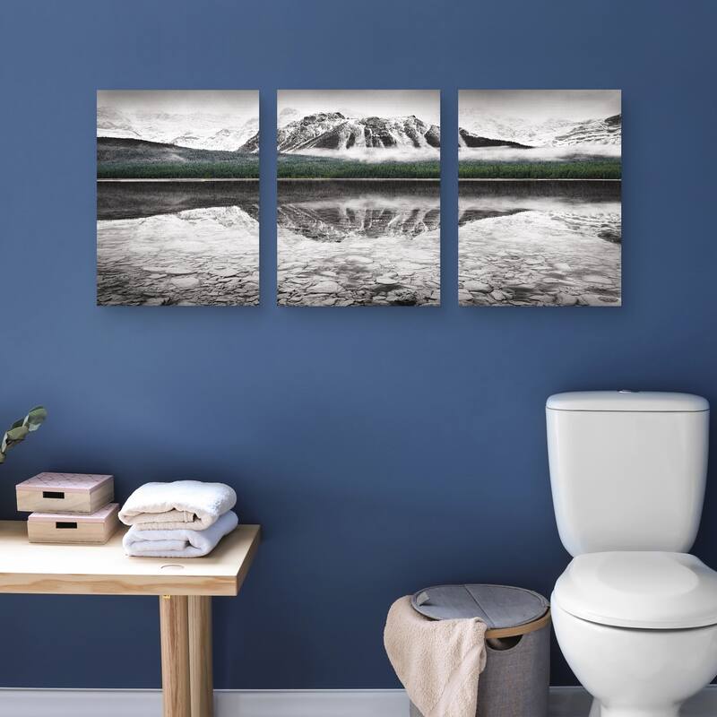 Waterfowl Lake Panel I & III with Color by Suzanne Allard Canvas Art Prints