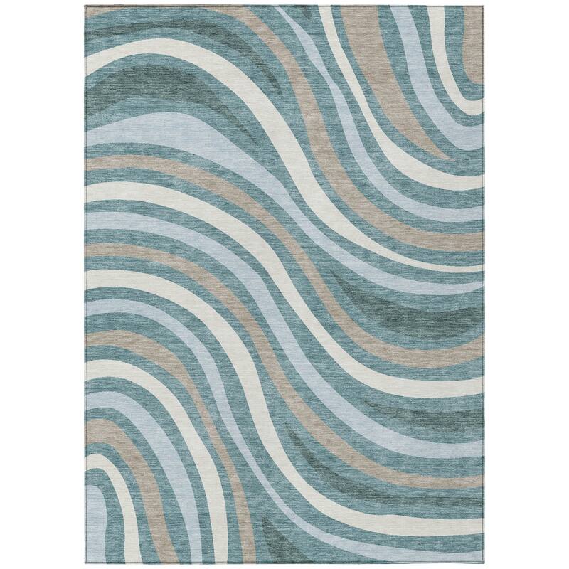 Machine Washable Indoor/ Outdoor Traditional Mimi Chantille Rug