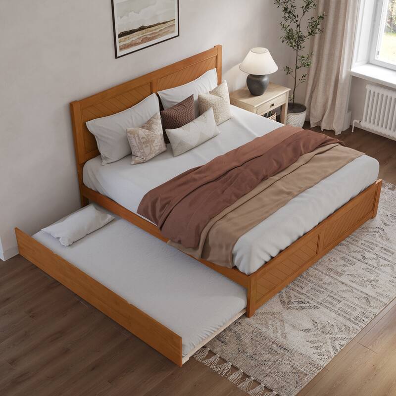 AFI, Canyon Platform Bed with Matching Footboard & Trundle
