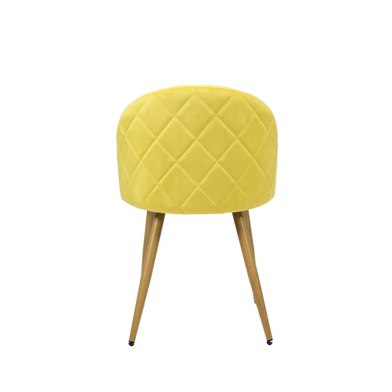 HomyLin Modern Upholstered Fabric Dining Chair Mid Back Armless
