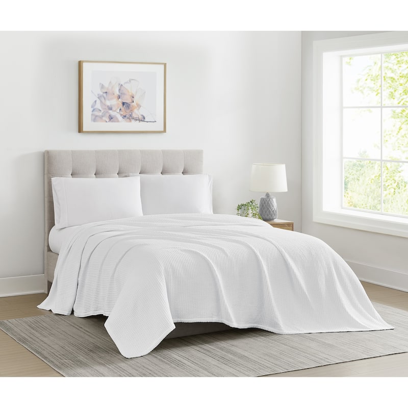 Cannon Heritage Cotton Waffle Blanket and Throw