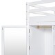 preview thumbnail 16 of 18, White Twin size Solid Wood Loft Bed with Drawer, Two Wardrobes and Mirror for Bedroom