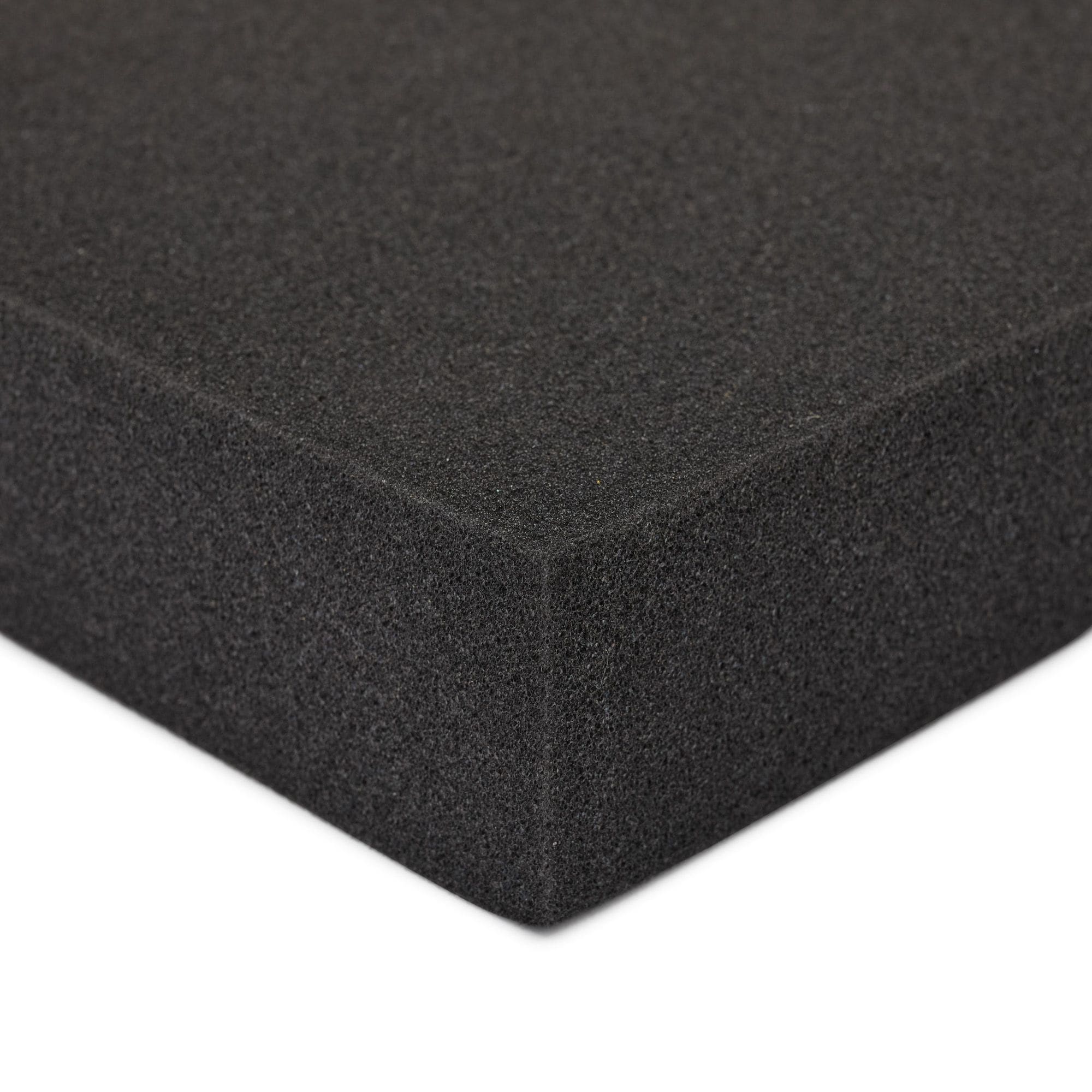 2 Pack Black Packing Foam Sheets, 2 inch Polyurethane Cushioning Inserts for Cases, Moving, 12 x 16 in
