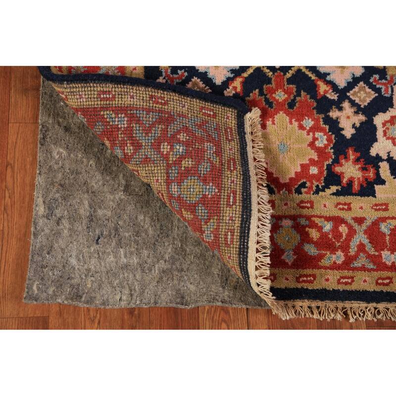 Navy Blue Oushak Indian Foyer Rug Handmade Wool Carpet - 3'0"x 5'3"