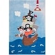 preview thumbnail 3 of 8, SAFAVIEH Handmade Kids Bengi Pirate Ship Polyester Rug