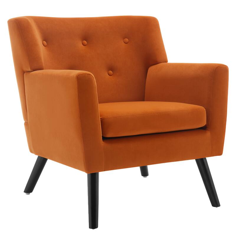 Velvet Upholstered Armchair Tufted Accent Chair, Set of 2 - 30.71"H x 28.35" W x 27.56"D