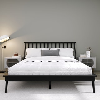 CraftPorch Vintage Wooden Platform Bed