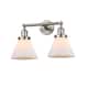 Option Satin Brushed Nickel / Matte White Cased