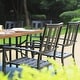 preview thumbnail 54 of 54, MAISON ARTS 9-Piece Patio Dining Set, 60 Inch Square Metal Table and 8 Metal Dining Chairs