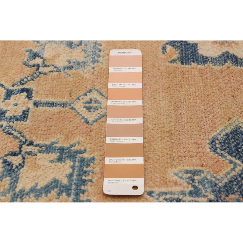 ECARPETGALLERY Hand-knotted Finest Ghazni Tan Wool Rug - 7'2 x 10'2