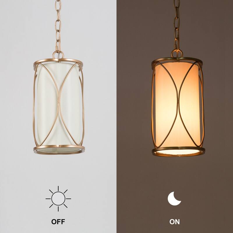 Velus Modern Farmhouse Mini Pendant Cylinder Metal Bronze Cage Kitchen Island Lights for Dining Room - D6.5'' x H72.5''