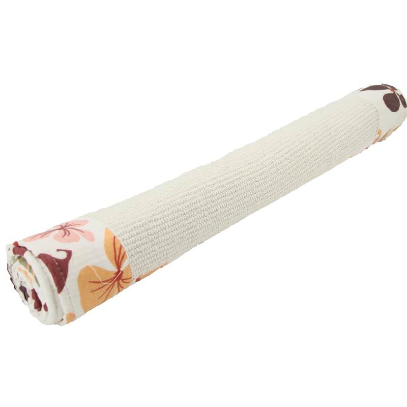 Printed Border Cotton Bath Mat Home Rug SOFTIES Purple 20"W X 31.5 L