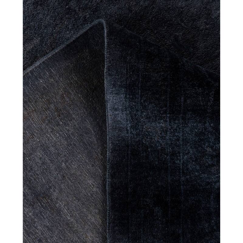 Overdyed One-of-a-Kind Hand-Knotted Area Rug - Black - 8' 1" x 10' 4"