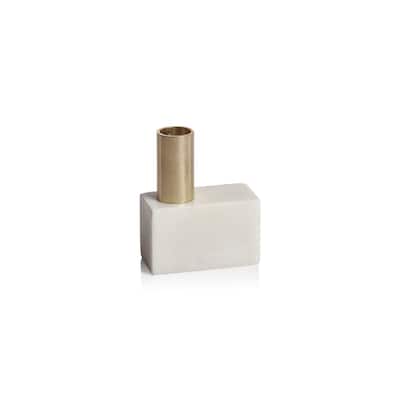Malakai Horizontal Marble Candle Holders, Set of 2