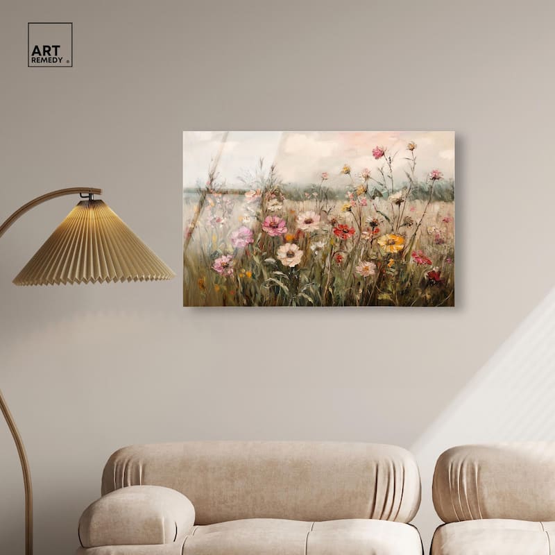 Vintage Blooms I Acrylic by Art Remedy, Ready to Hang