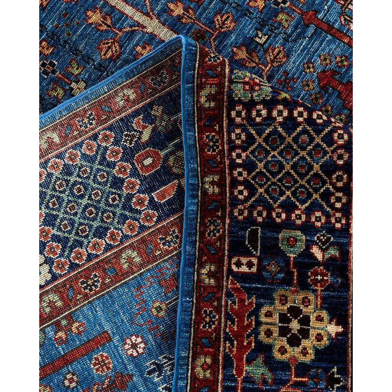Serapi One-of-a-Kind Hand-Knotted Area Rug - Light Blue, 7' 10" x 10' 2" - 7' 10" x 10' 2"