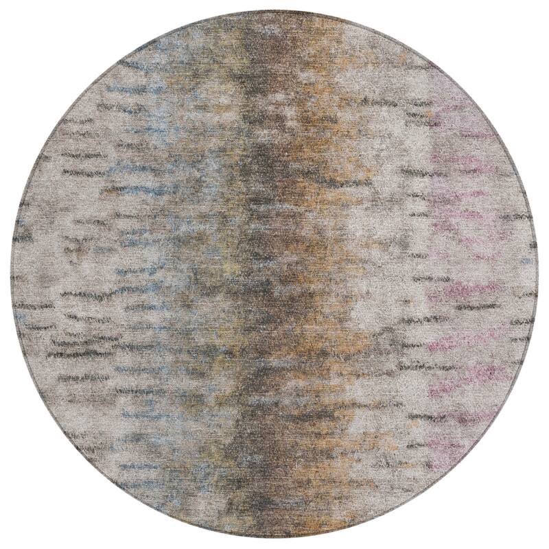 Machine Washable Indoor/ Outdoor Contemporary Ombre Chantille Rug