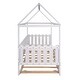 preview thumbnail 9 of 16, Twin Size House Bed with trundle, Fence-shaped Guardrail