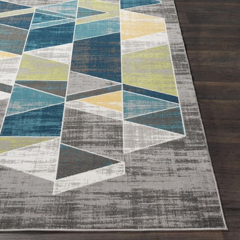 Livabliss Mid-Century Modern Rafetus Geometric Area Rug