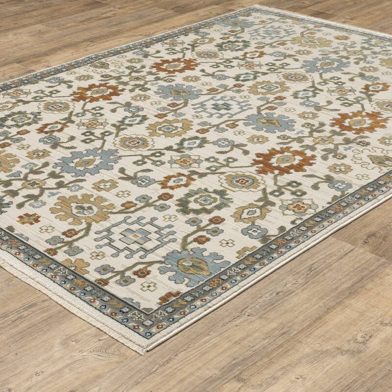 Style Haven Kellan Floral Oriental Area Rug