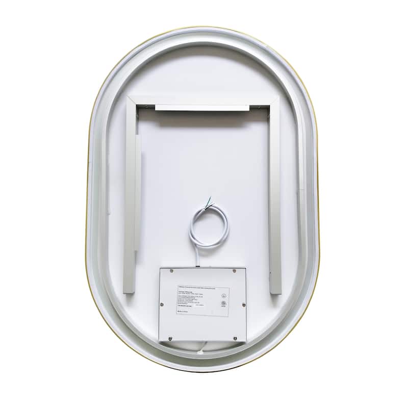 24'' Oval LED Lighted Accent Bathroom/Vanity Wall Mirror
