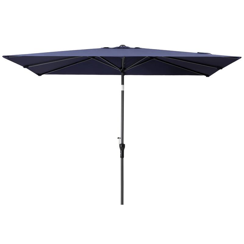 Crestlive Products 9 x 5 FT Crank-and-Tilt Patio Market Umbrella