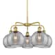 Option Brushed Brass / Light Smoke Deco Swirl