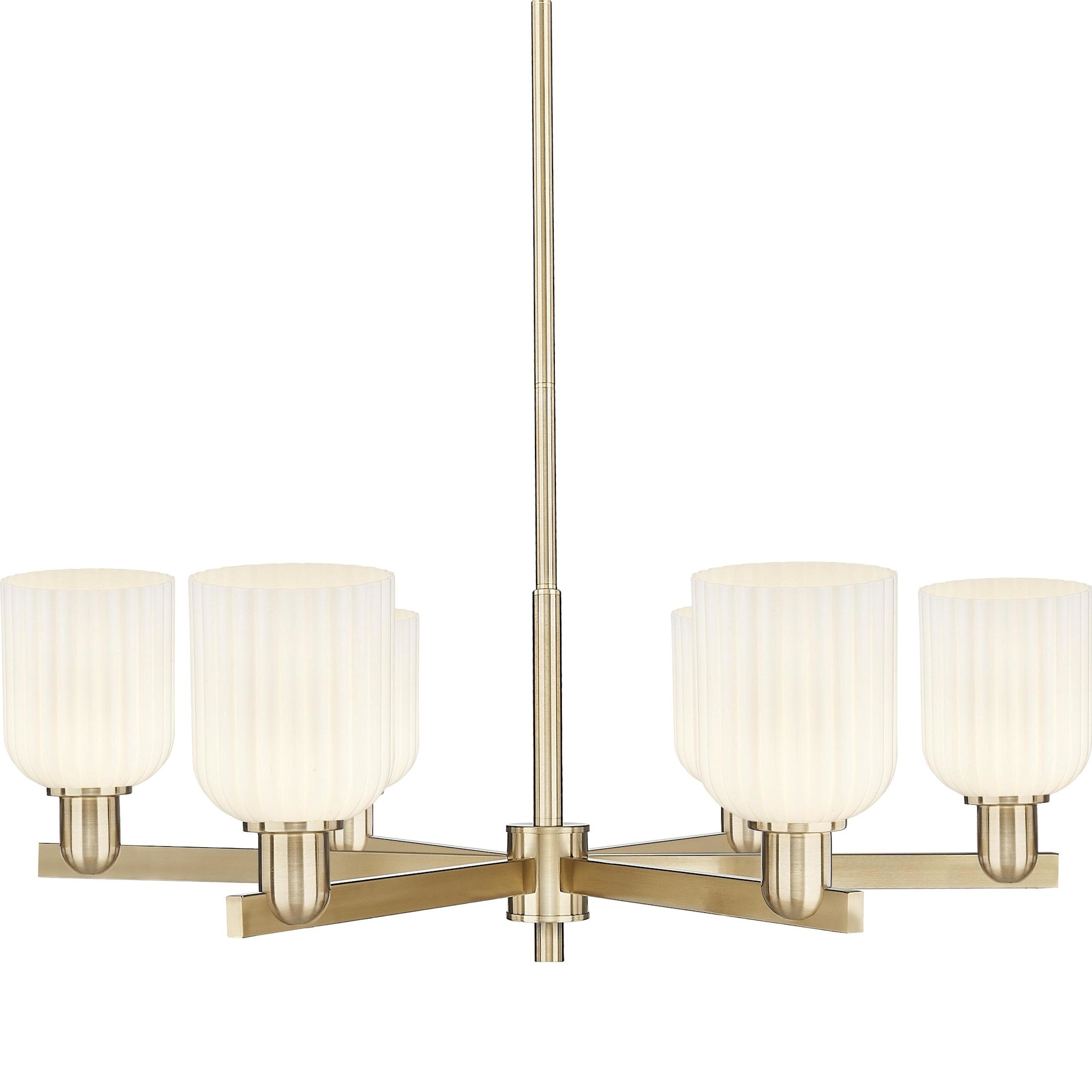 Innovations Lighting 716-6CR-11-35 Bridal Veil Chandelier Bridal Veil