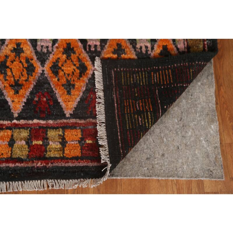 Trellis Moroccan Tribal Wool Area Rug Hand-knotted Living Room Carpet - 8'6" x 10'0"